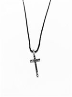 Necklace Recarlo Face Cube in Gold Diamante XE088/BND - XE088/BND